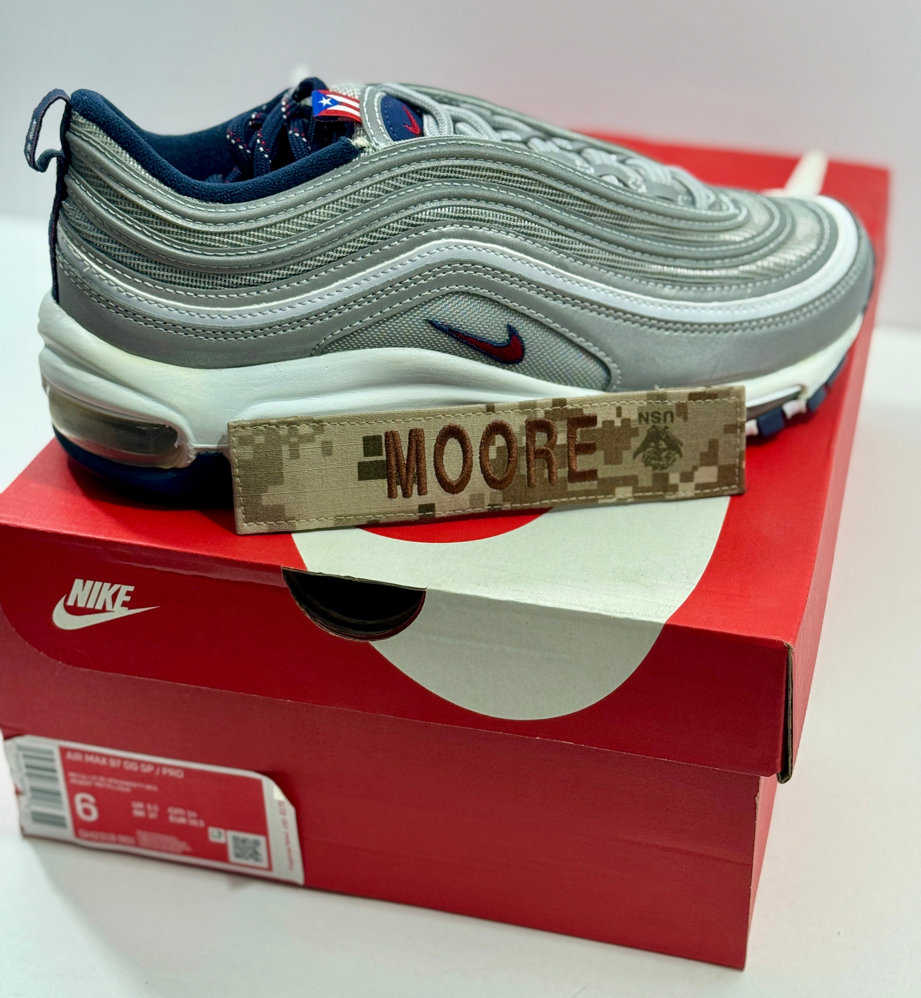NEW SIZE 6 MENS - NIKE AIR MAX 97 OG SP/PRD "PUERTO RICO" 2021