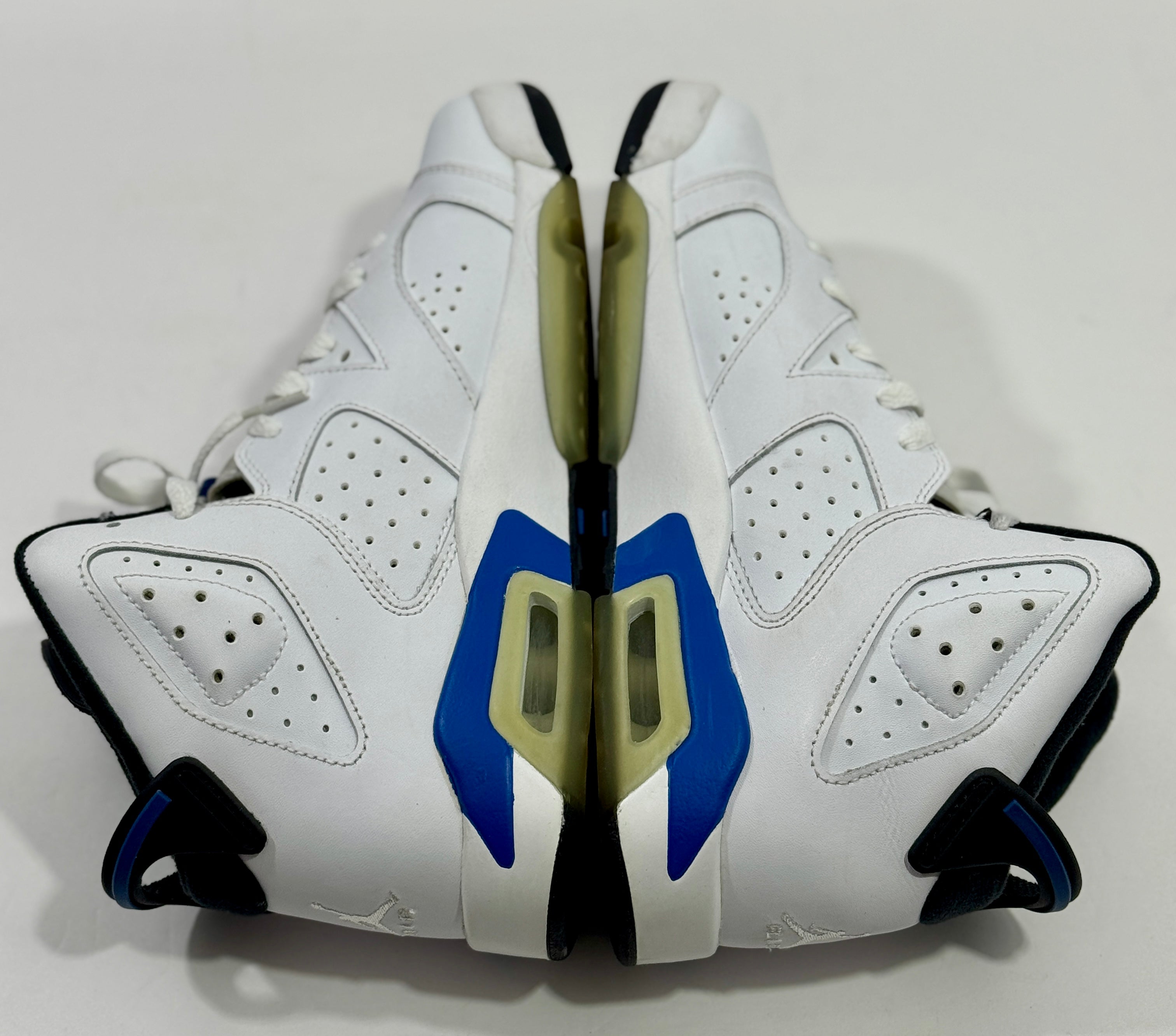 USED SIZE 6.5 YOUTH - AIR JORDAN 6 RETRO BG "SPORT BLUE" 2014