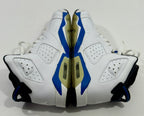 USED SIZE 6.5 YOUTH - AIR JORDAN 6 RETRO "SPORT BLUE" 2014