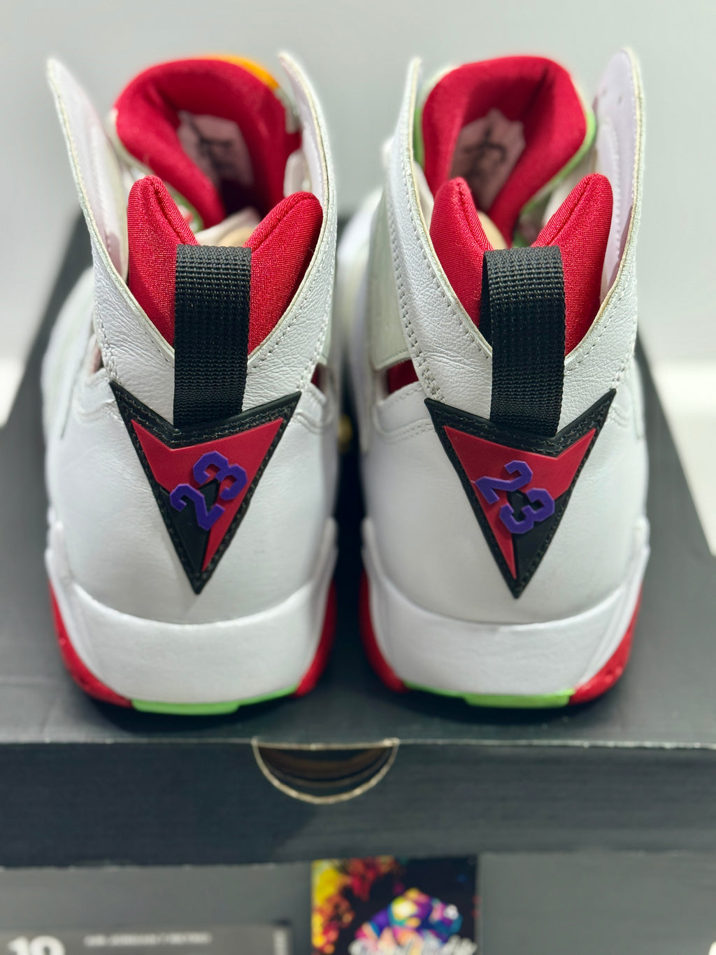 USED SIZE 10 MENS - AIR JORDAN 7 RETRO "HARE" 2015