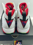 USED SIZE 10 MENS - AIR JORDAN 7 RETRO "HARE" 2015