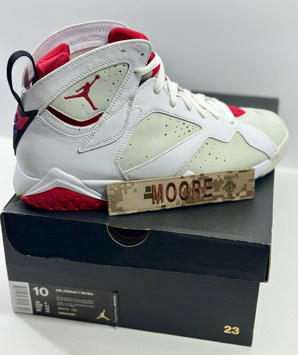 USED SIZE 10 MENS - AIR JORDAN 7 RETRO "HARE" 2015