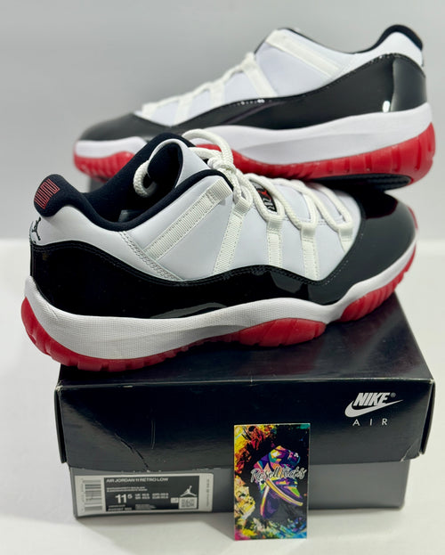 NEW SIZE 11.5 MENS - AIR JORDAN 11 RETRO LOW "CONCORD BRED" 2020