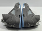 NEW SIZE 9.5 MENS - AIR JORDAN 5 RETRO "WOLF GREY" 2026