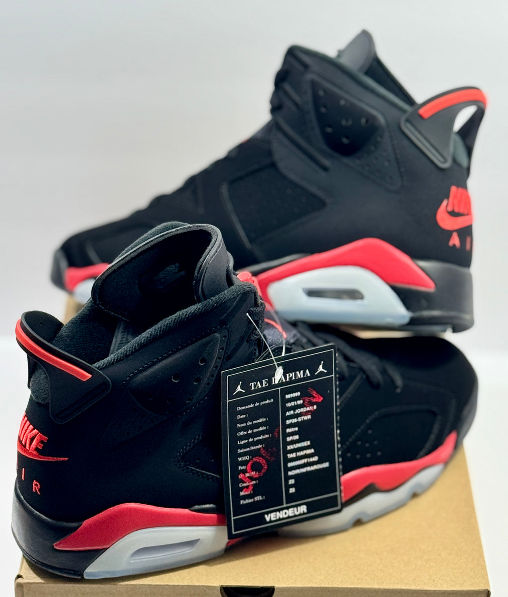 NEW SIZE 19 MENS - AIR JORDAN 6 RETRO "INFRARED SALESMAN" 2025