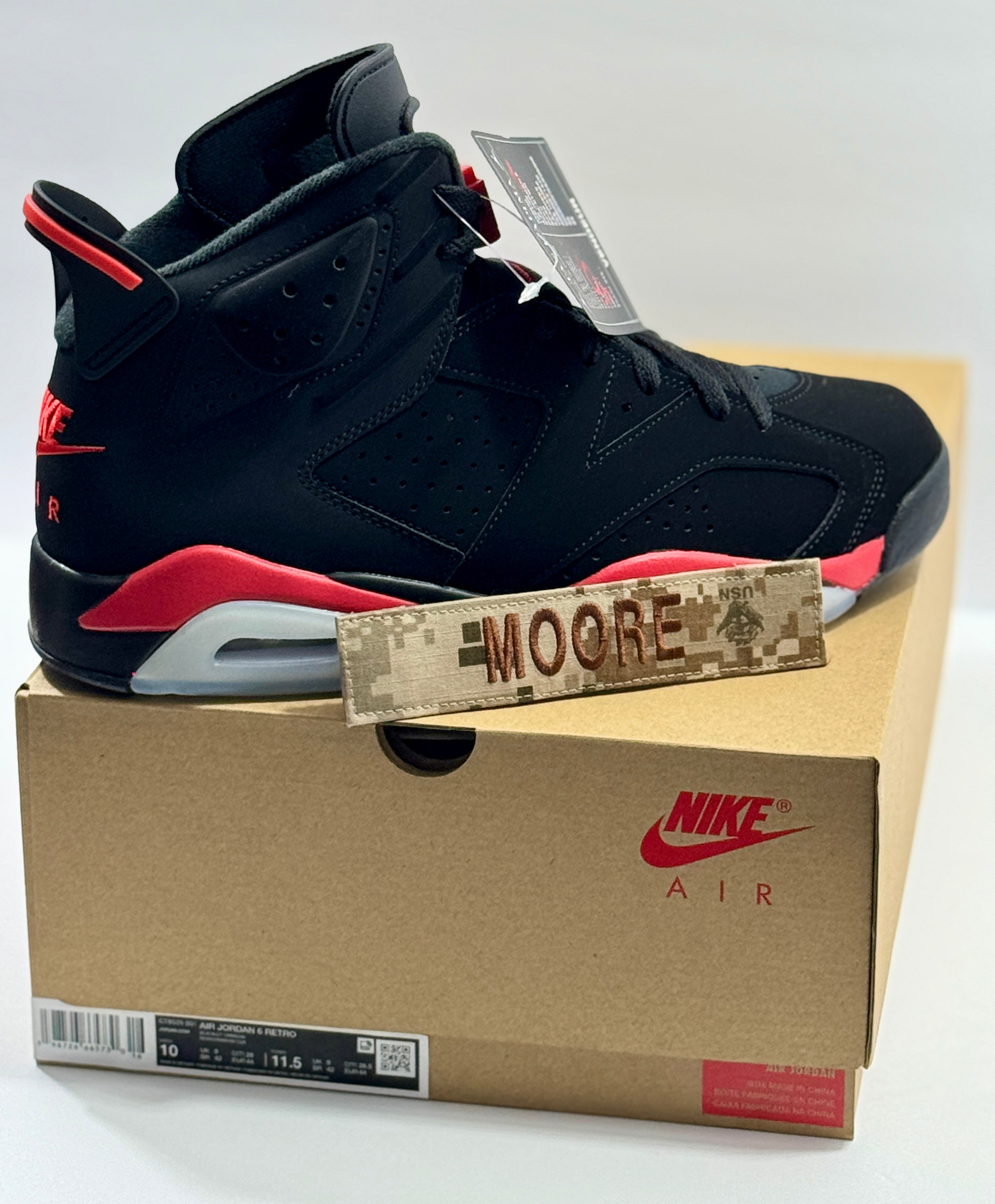 NEW SIZE 19 MENS - AIR JORDAN 6 RETRO "INFRARED SALESMAN" 2025