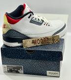 NEW W/DEFECTS SIZE 8 MENS - AIR JORDAN 3 RETRO SE "FIRE RED DENIM" 2020