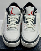 NEW W/DEFECTS SIZE 8 MENS - AIR JORDAN 3 RETRO SE "FIRE RED DENIM" 2020
