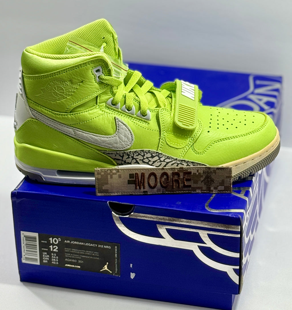 NEW W/DEFECTS SIZE 10.5 MENS - AIR JORDAN LEGACY 312 NRG "GHOST GREEN" 2018