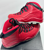 USED SIZE 10.5 MENS - AIR JORDAN 10 RETRO "BULLS OVER BROADWAY" 2015