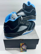 NEW SIZE 12 MENS - AIR JORDAN 5 RETRO "BLACK UNIVERSITY BLUE" 2026