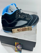 NEW SIZE 12 MENS - AIR JORDAN 5 RETRO "BLACK UNIVERSITY BLUE" 2026