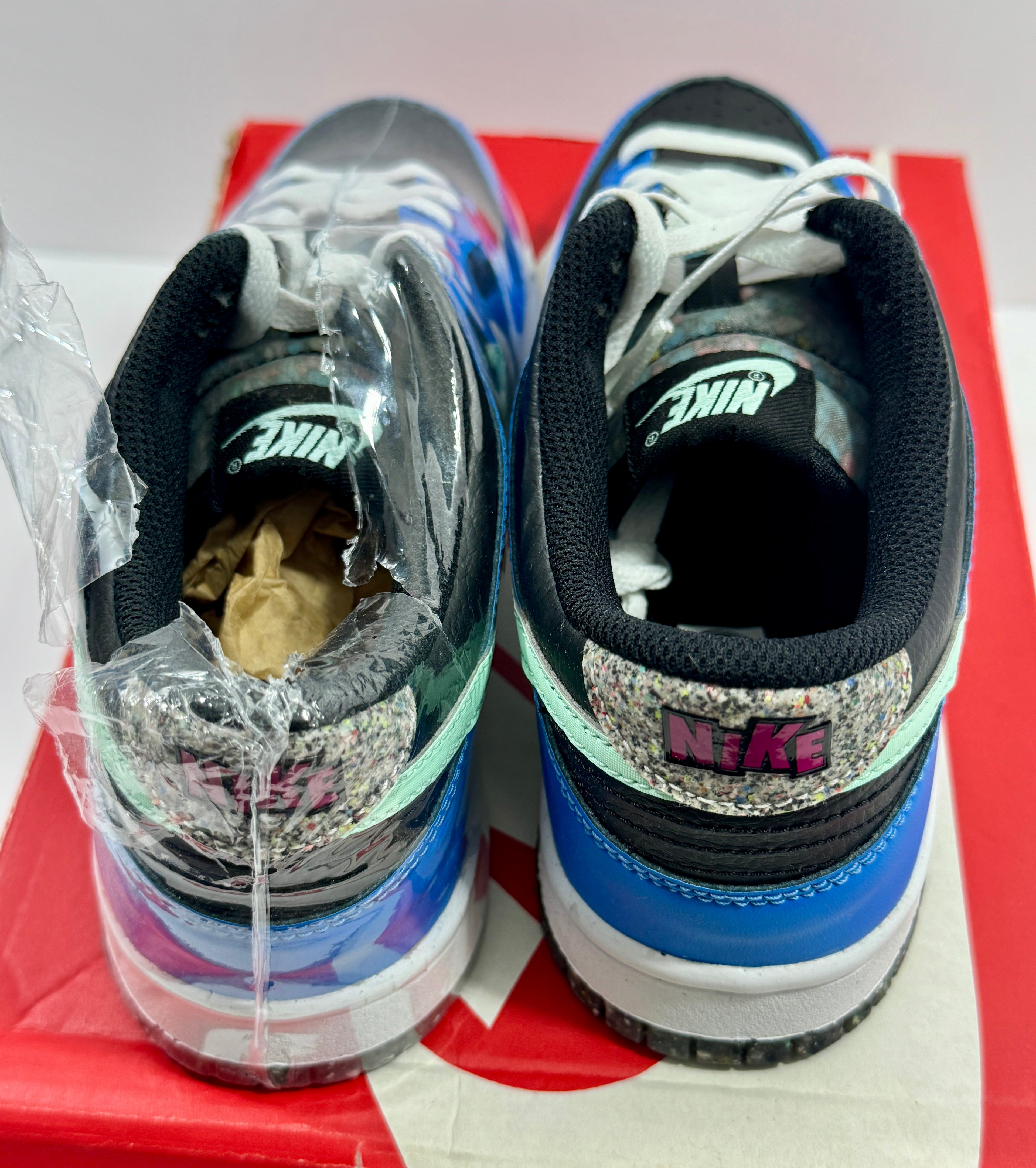 NEW SIZE 5.5 YOUTH - NIKE DUNK LOW CRATER "BLUE BLACK" 2021