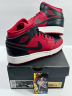 NEW SIZE 6 YOUTH - AIR JORDAN 1 MID "REVERSE BRED" 2021