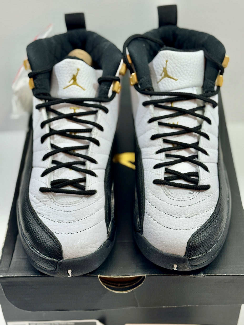 NEW SIZE 4 YOUTH - AIR JORDAN 12 RETRO "ROYALTY TAXI" 2021