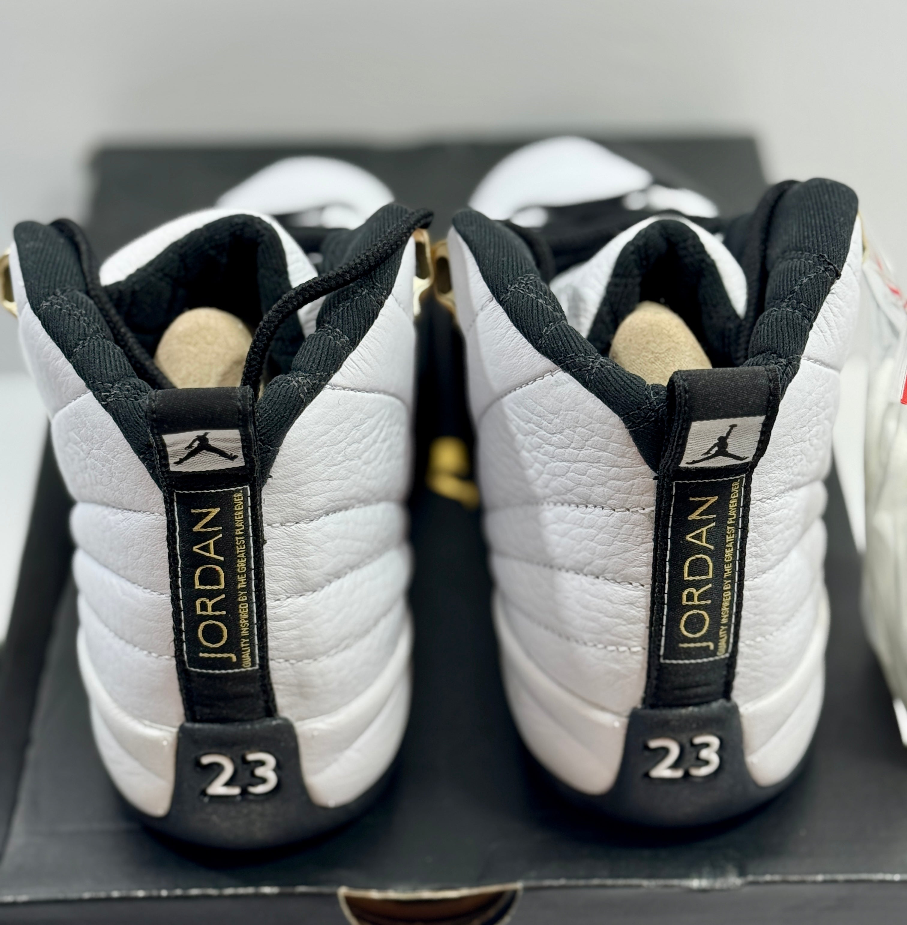 NEW SIZE 4 YOUTH - AIR JORDAN 12 RETRO "ROYALTY TAXI" 2021