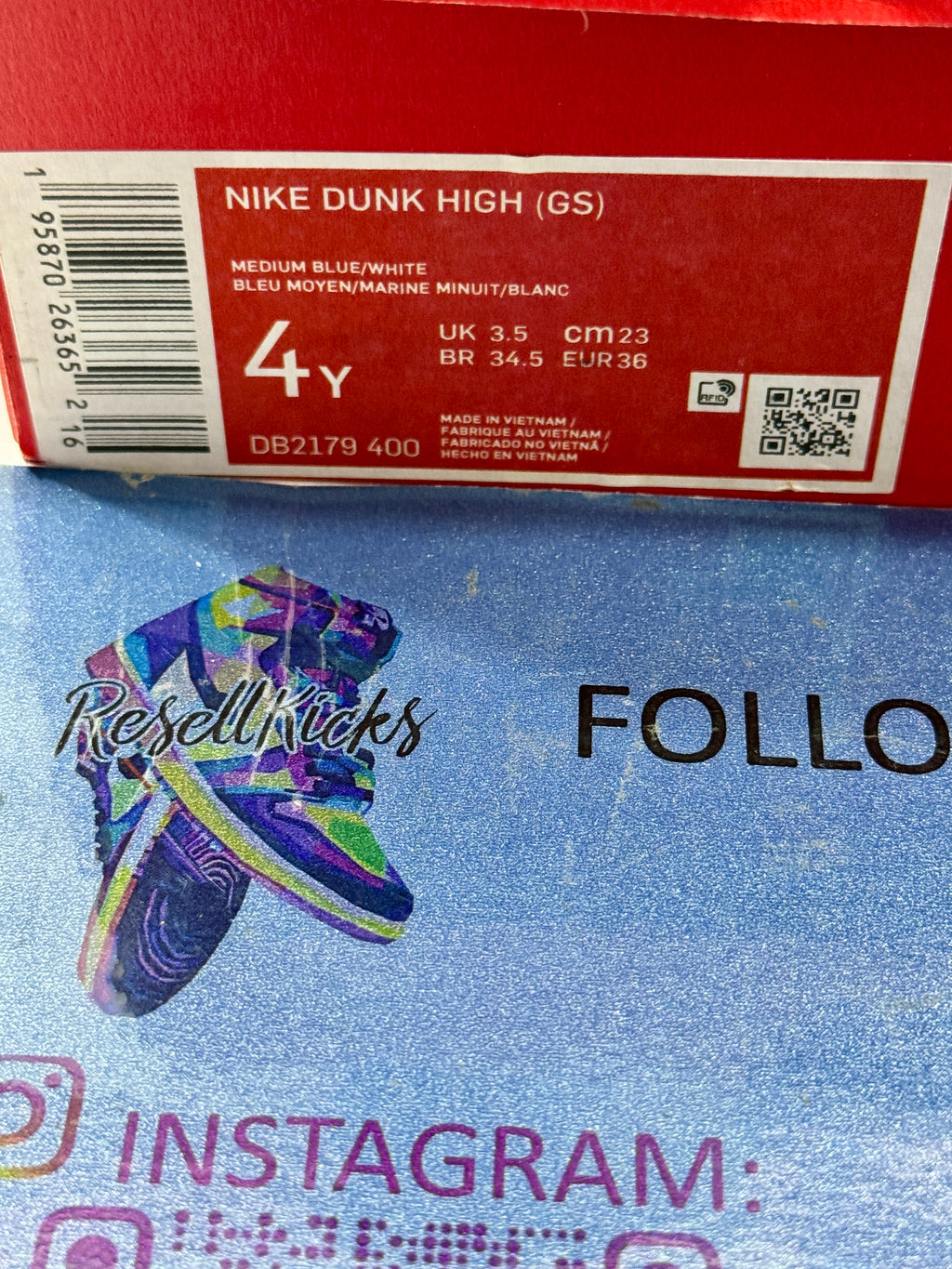 NEW SIZE 4 YOUTH - NIKE DINK HIGH "OBSIDIAN" 2022