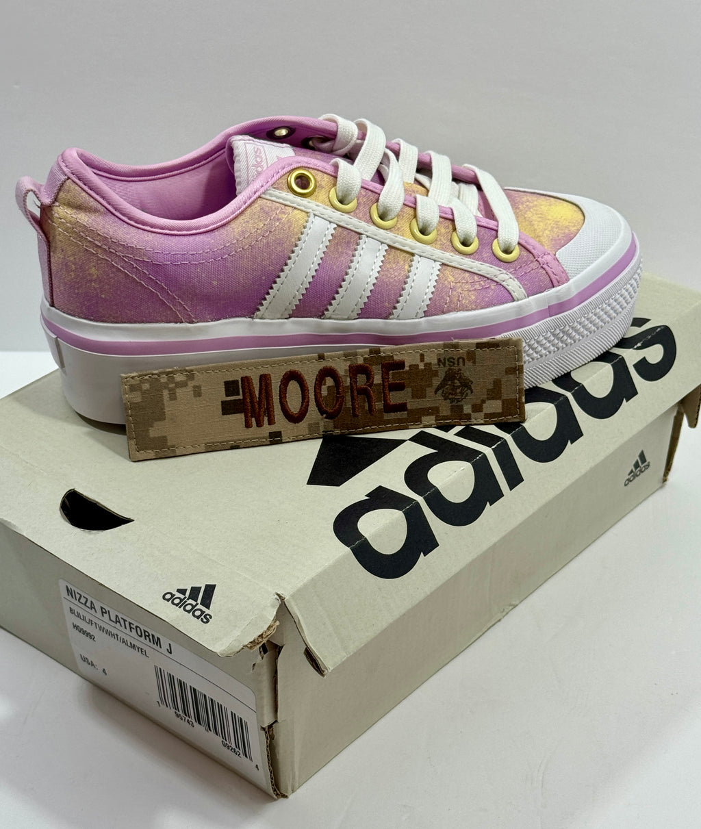 NEW SIZE 4 YOUTH -ADIDAS NIZZA PLATFORM J