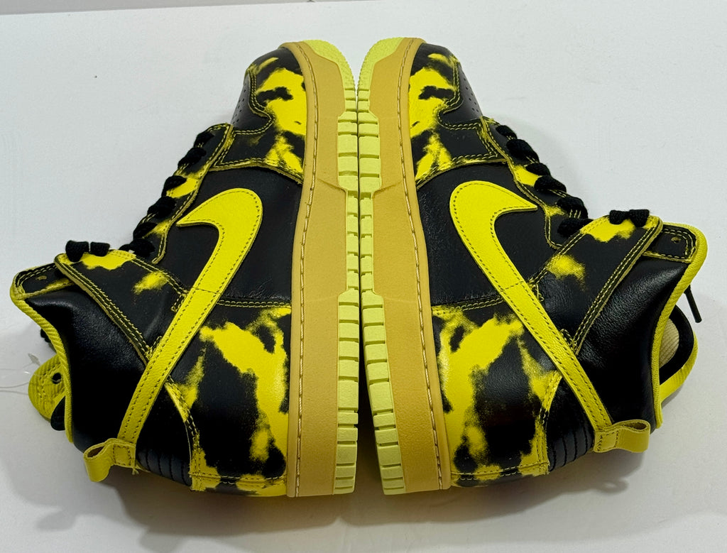 NEW SIZE 7.5 MENS - NIKE DUNK HIGH 1985 SP "YELLOW ACID WASH" 2022