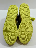 NEW SIZE 7.5 MENS - NIKE DUNK HIGH 1985 SP "YELLOW ACID WASH" 2022