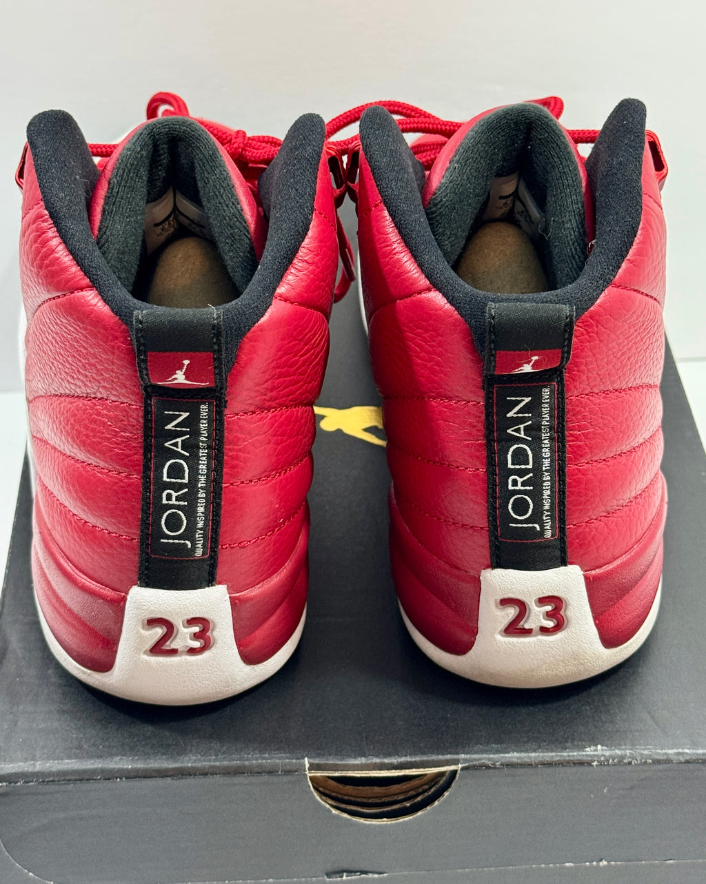 USED SIZE 6.5 YOUTH - AIR JORDAN 12 RETRO "GYM RED" 2016 GS