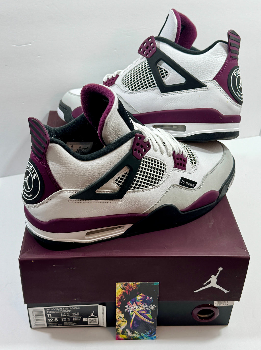 NEW SIZE 11 MENS - AIR JORDAN 4 RETRO "PSG PARIS SAINT-GERMAIN" 2020
