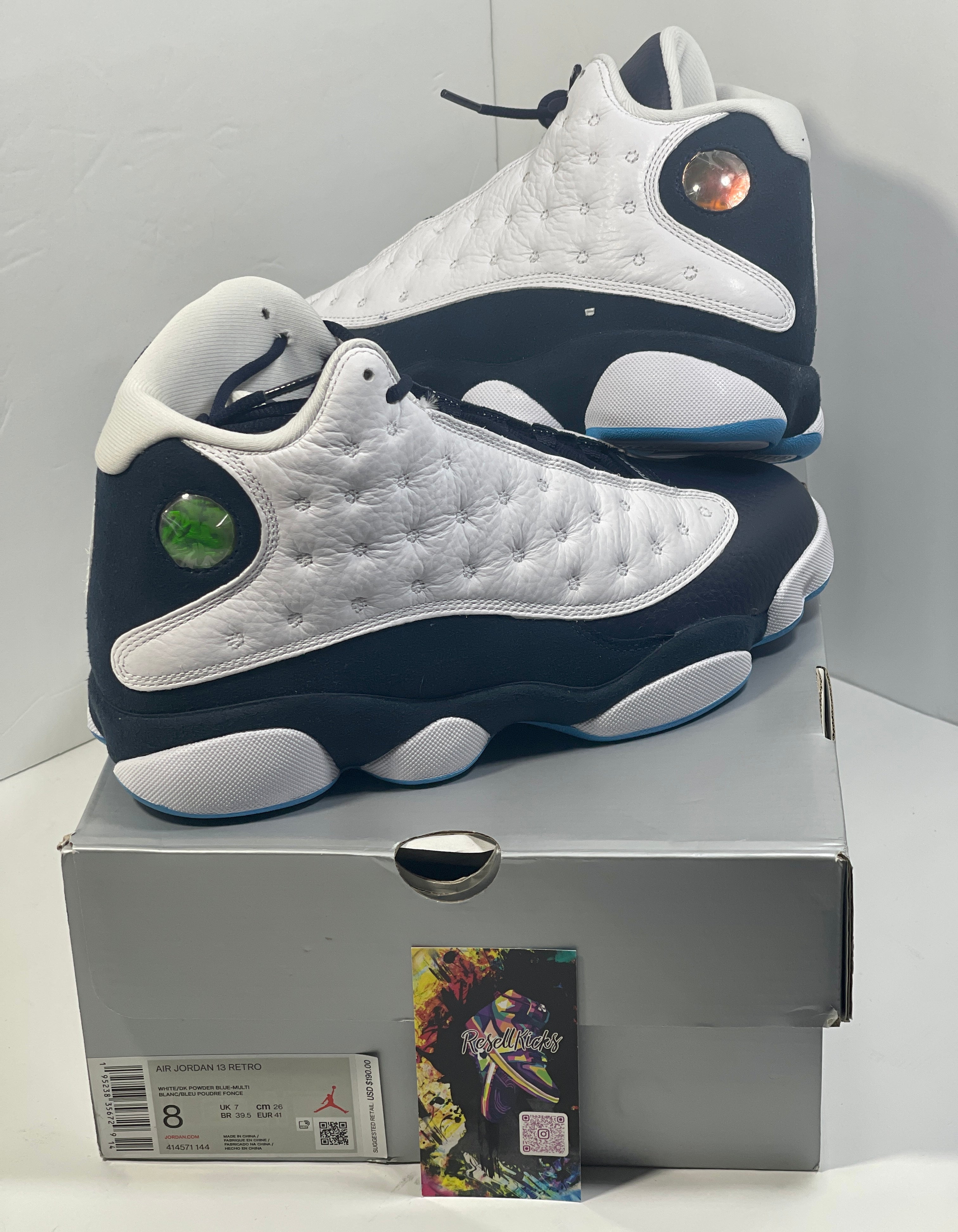 NEW SIZE 8 MENS - AIR JORDAN 13 RETRO "OBSIDIAN" 2021