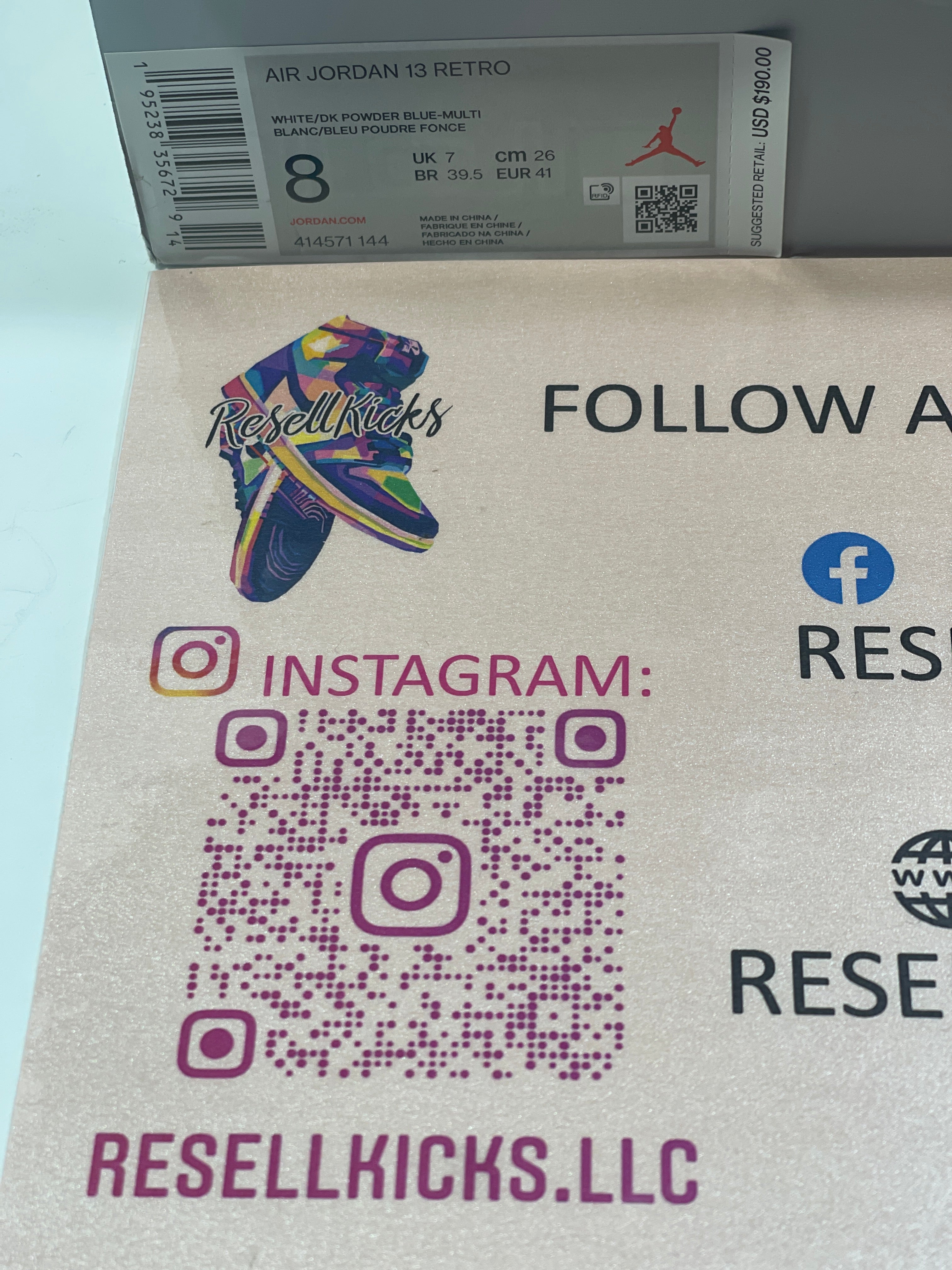 NEW SIZE 8 MENS - AIR JORDAN 13 RETRO "OBSIDIAN" 2021