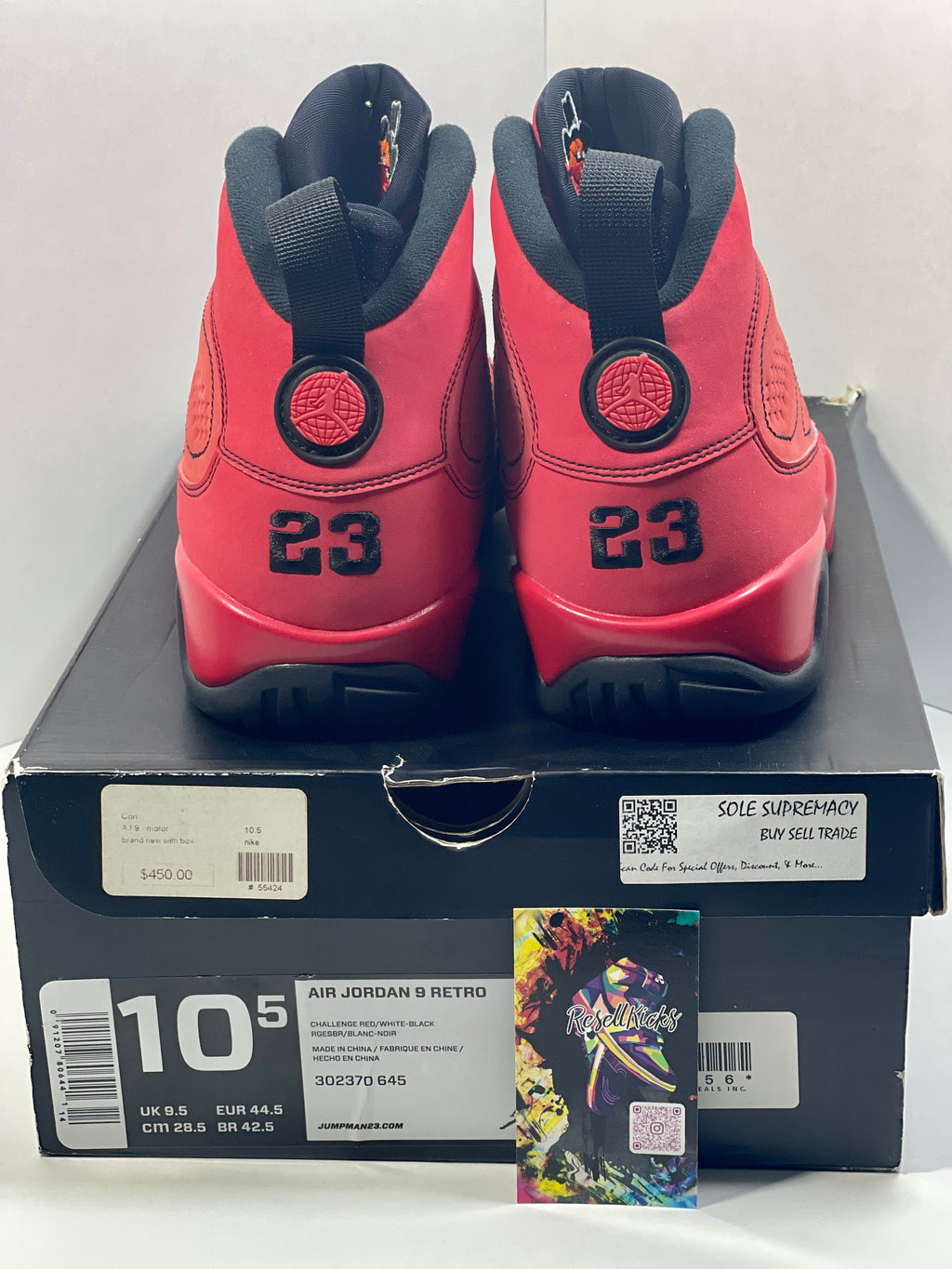 NEW SIZE 10.5 MENS - AIR JORDAN 9 RETRO "MOTORBOAT JONES" 2012