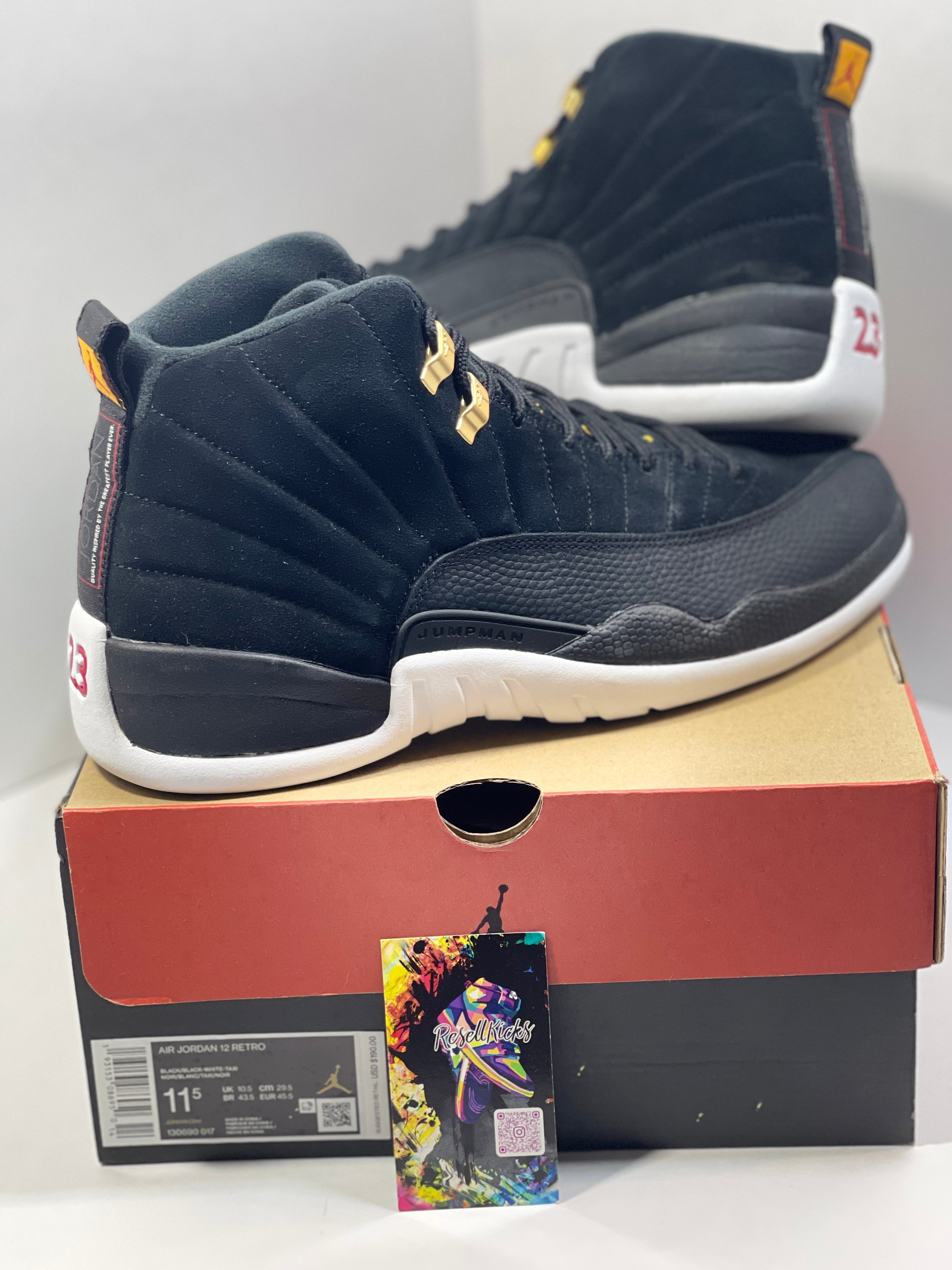NEW SIZE 11.5 MENS - AIR JORDAN 12 RETRO "REVERSE TAXI" 2019