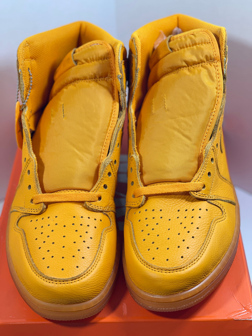 NEW SIZE 12 MENS - AIR JORDAN 1 RETRO HIGH OG G8RD "ORANGE PEEL" 2017