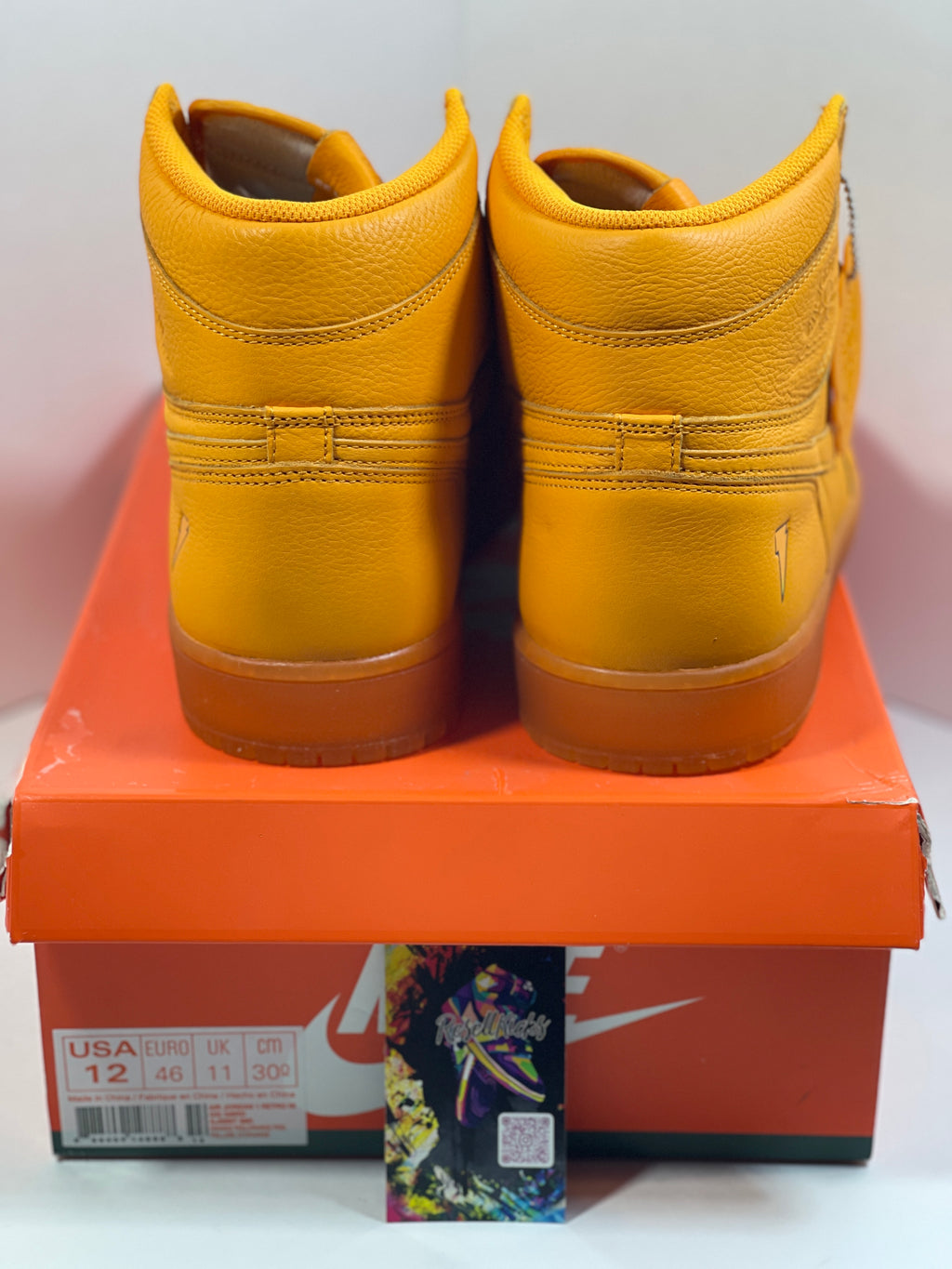 NEW SIZE 12 MENS - AIR JORDAN 1 RETRO HIGH OG G8RD "ORANGE PEEL" 2017