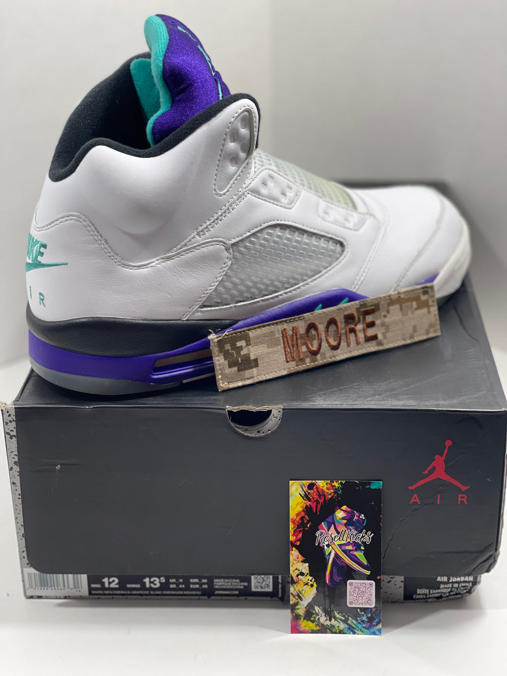NEW SIZE 12 MENS - AIR JORDAN 5 RETRO NRG "GRAPE FRESH PRINCE" 2018