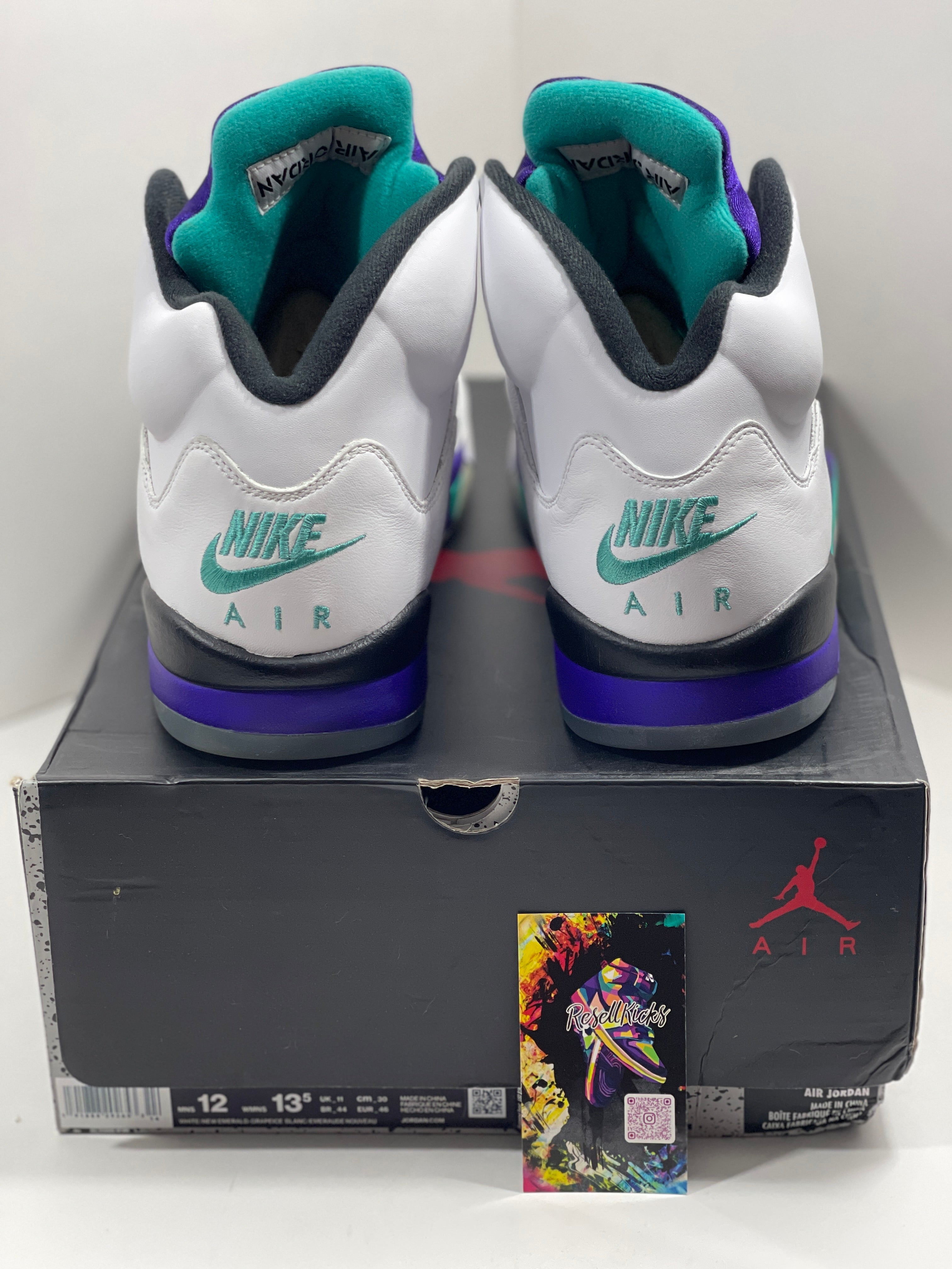 NEW SIZE 12 MENS - AIR JORDAN 5 RETRO NRG "GRAPE FRESH PRINCE" 2018