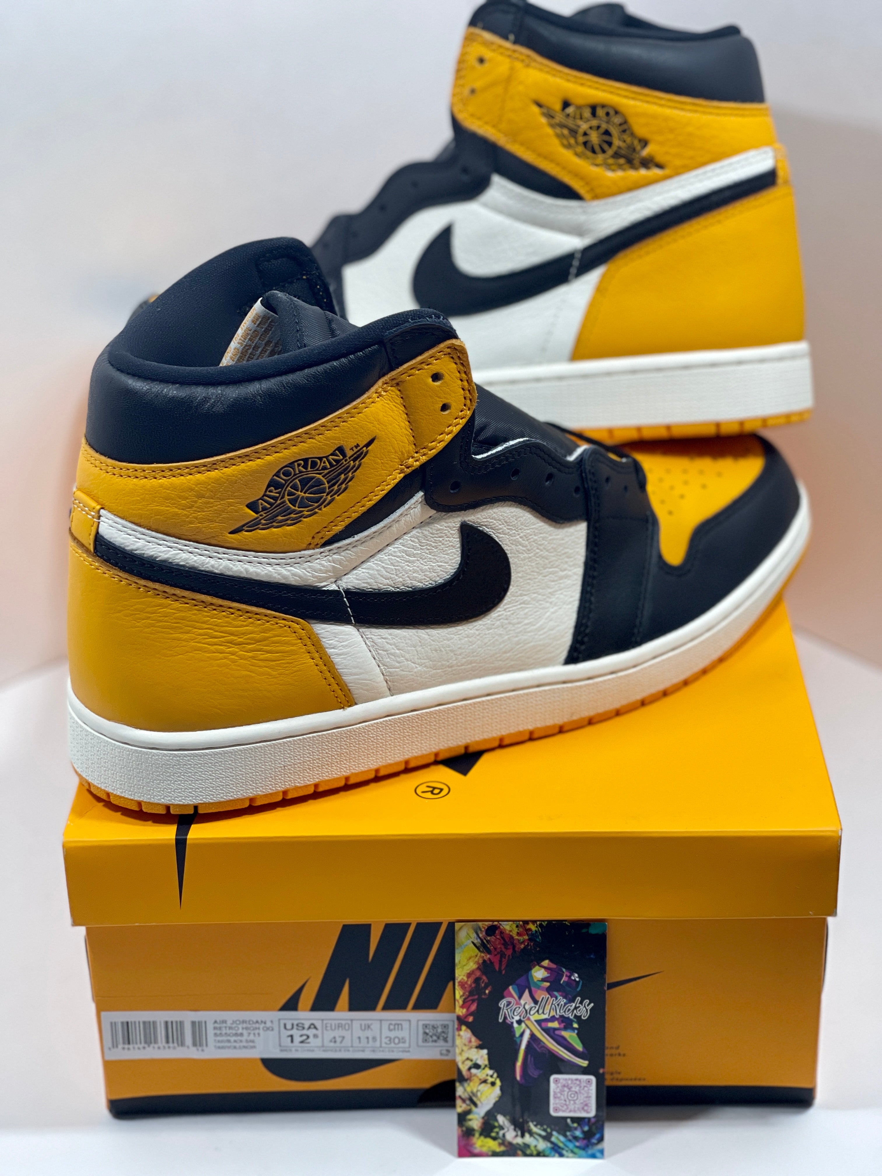 NEW SIZE 12.5 MENS - AIR JORDAN 1 RETRO HIGH OG "TAXI" 2022