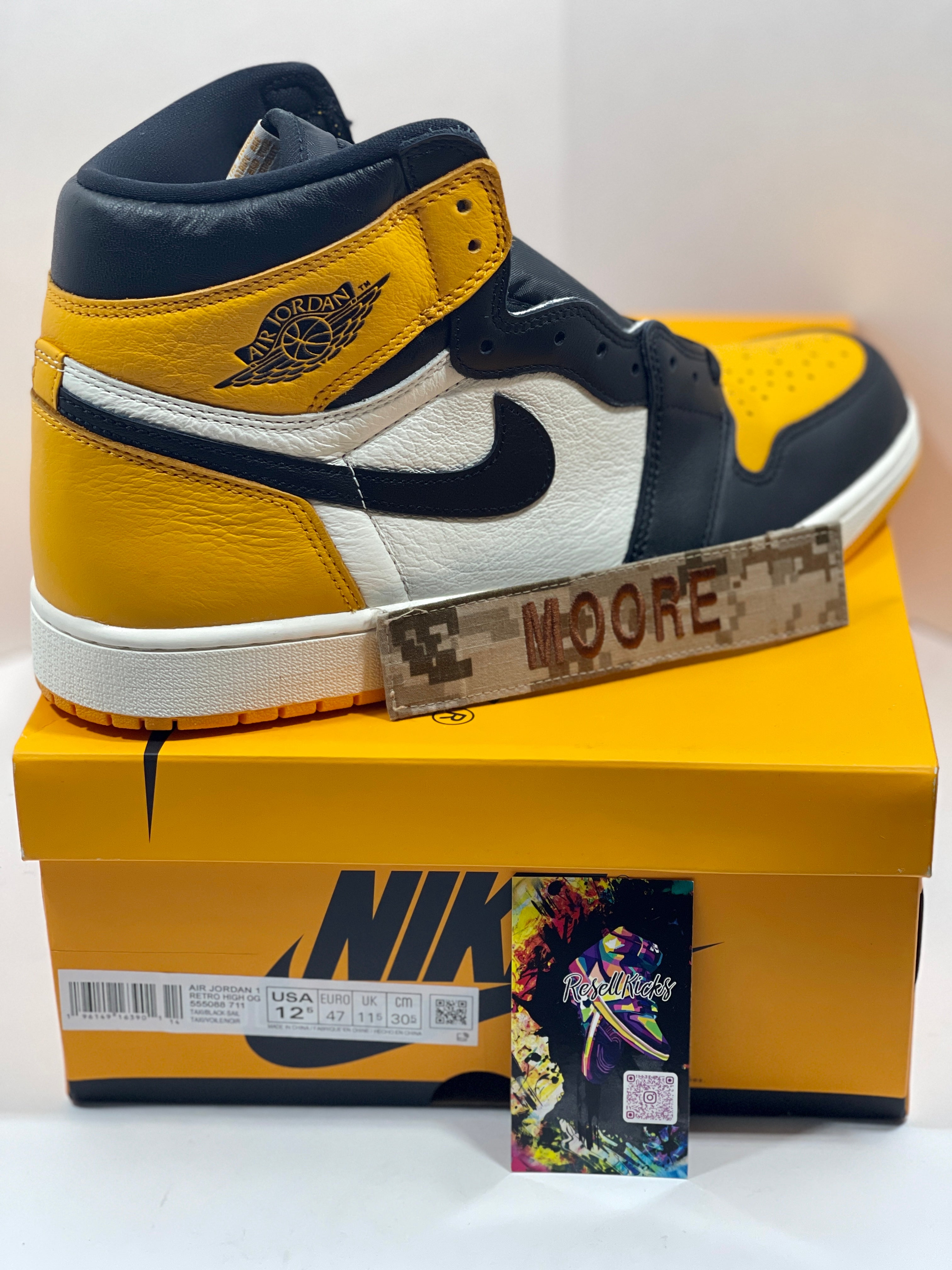 NEW SIZE 12.5 MENS - AIR JORDAN 1 RETRO HIGH OG "TAXI" 2022