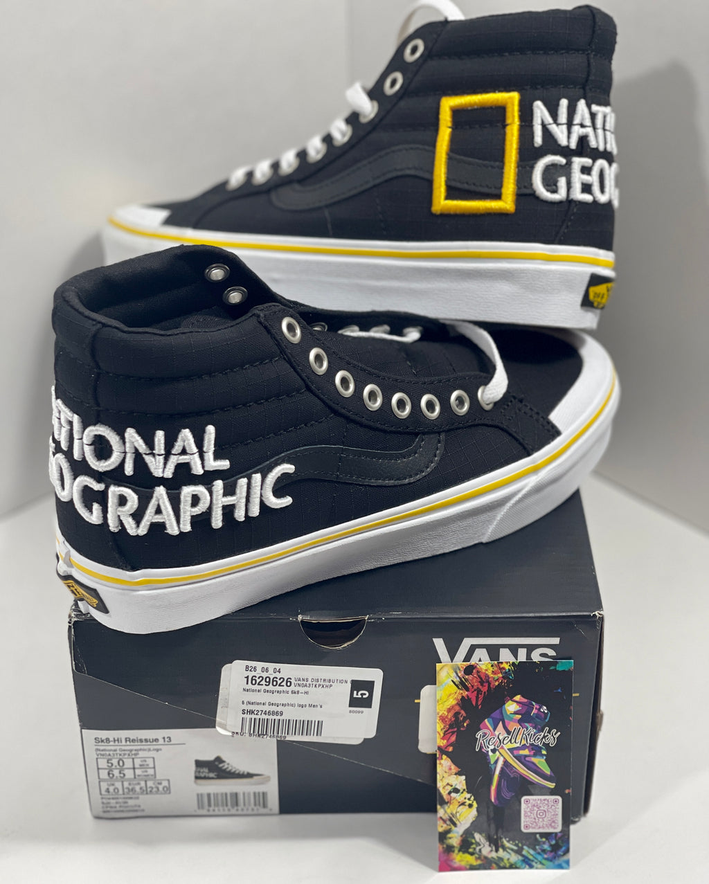 NEW SIZE 5 MENS - VANS SK8-HI "NATIONAL GEOGRAPHICS" 2020