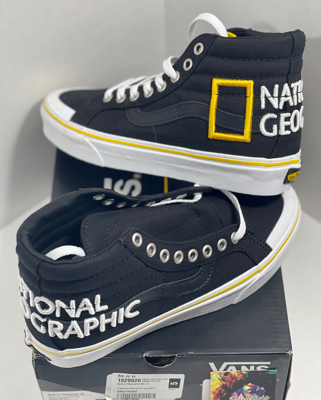 NEW SIZE 5 MENS - VANS SK8-HI "NATIONAL GEOGRAPHICS" 2020
