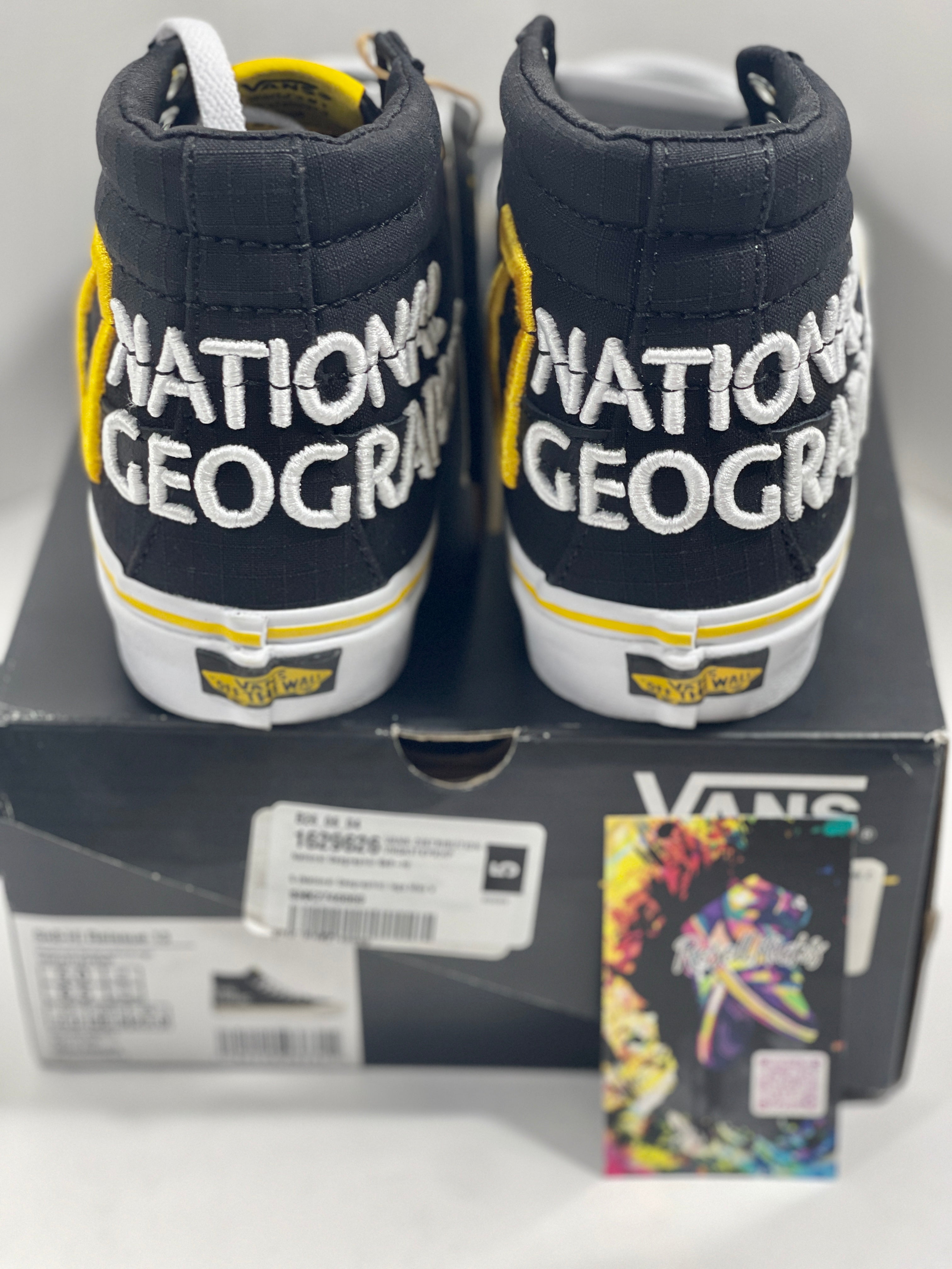 NEW SIZE 5 MENS - VANS SK8-HI "NATIONAL GEOGRAPHICS" 2020
