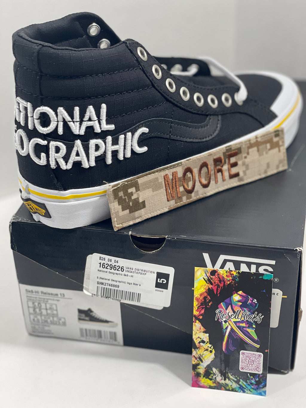 NEW SIZE 5 MENS - VANS SK8-HI "NATIONAL GEOGRAPHICS" 2020
