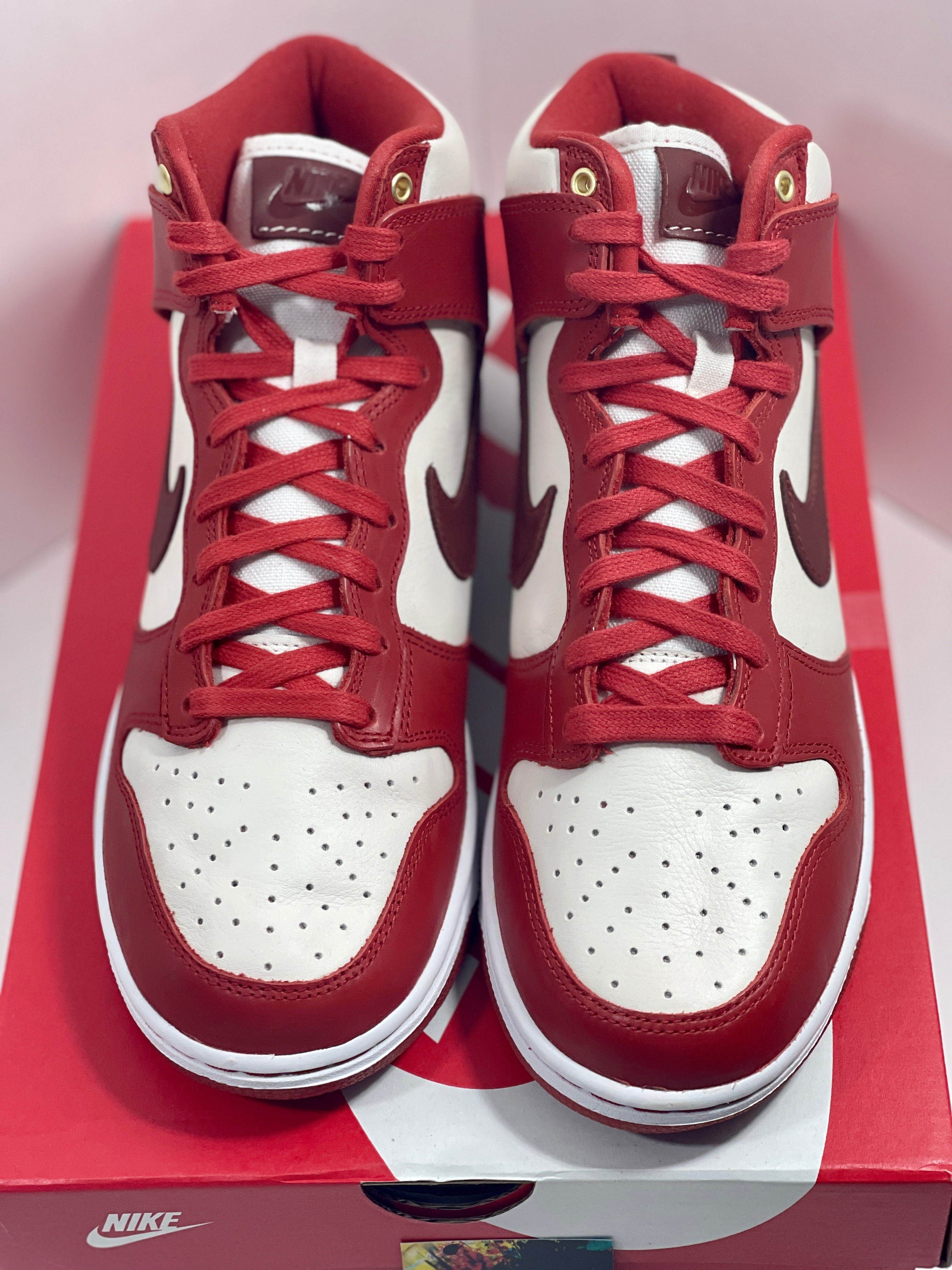 NEW SIZE 8.5 WOMENS - NIKE DUNK HIGH LXX "CINNABAR" 2022