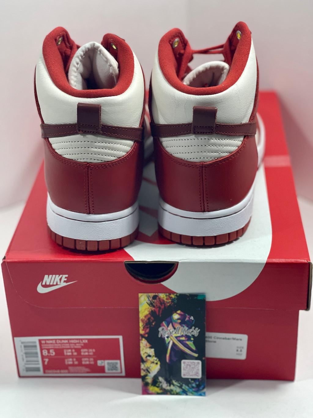 NEW SIZE 8.5 WOMENS - NIKE DUNK HIGH LXX "CINNABAR" 2022
