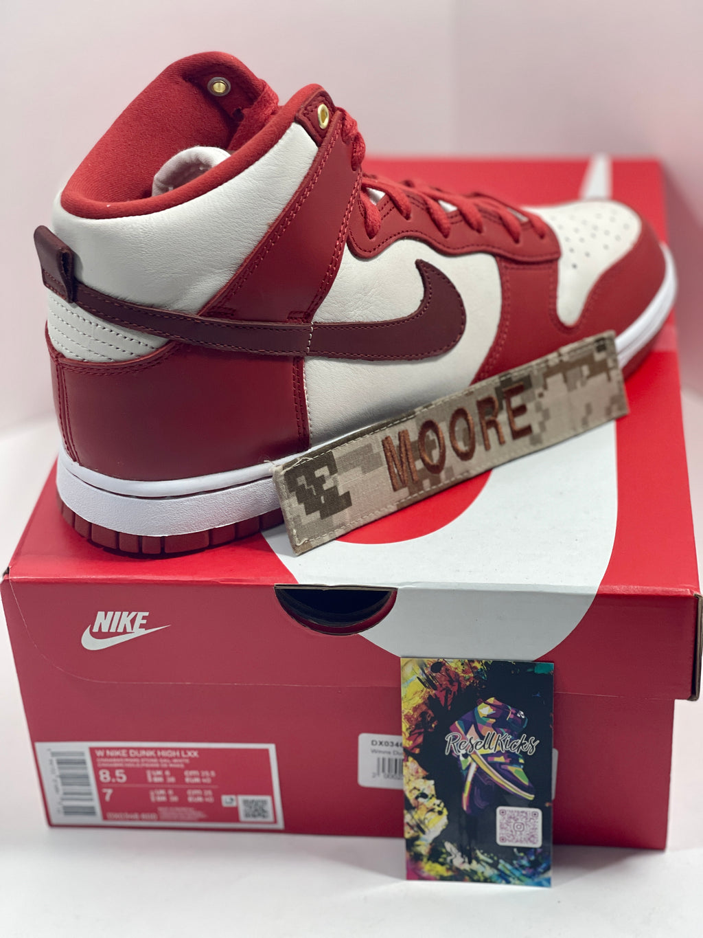 NEW SIZE 8.5 WOMENS - NIKE DUNK HIGH LXX "CINNABAR" 2022