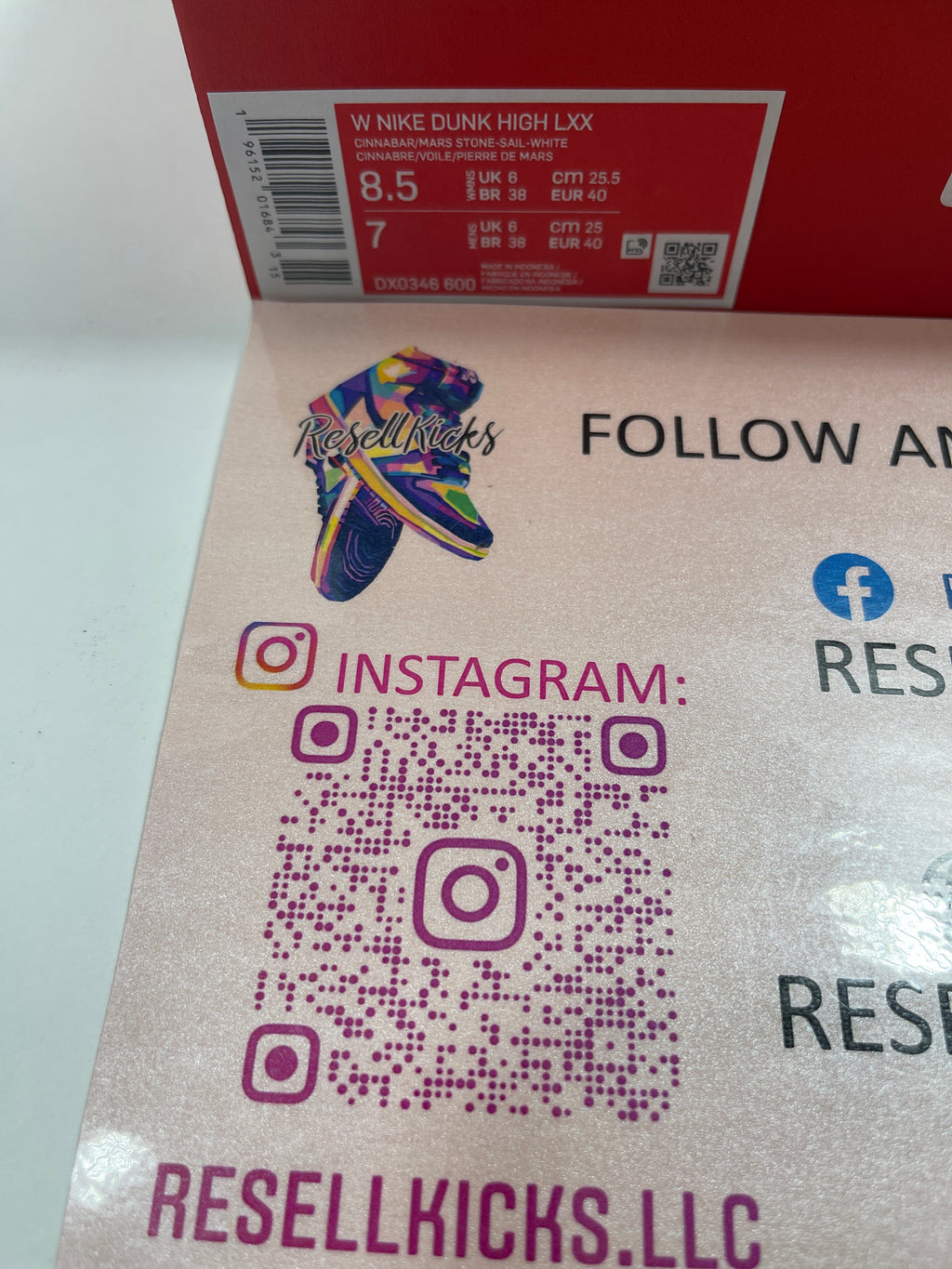 NEW SIZE 8.5 WOMENS - NIKE DUNK HIGH LXX "CINNABAR" 2022