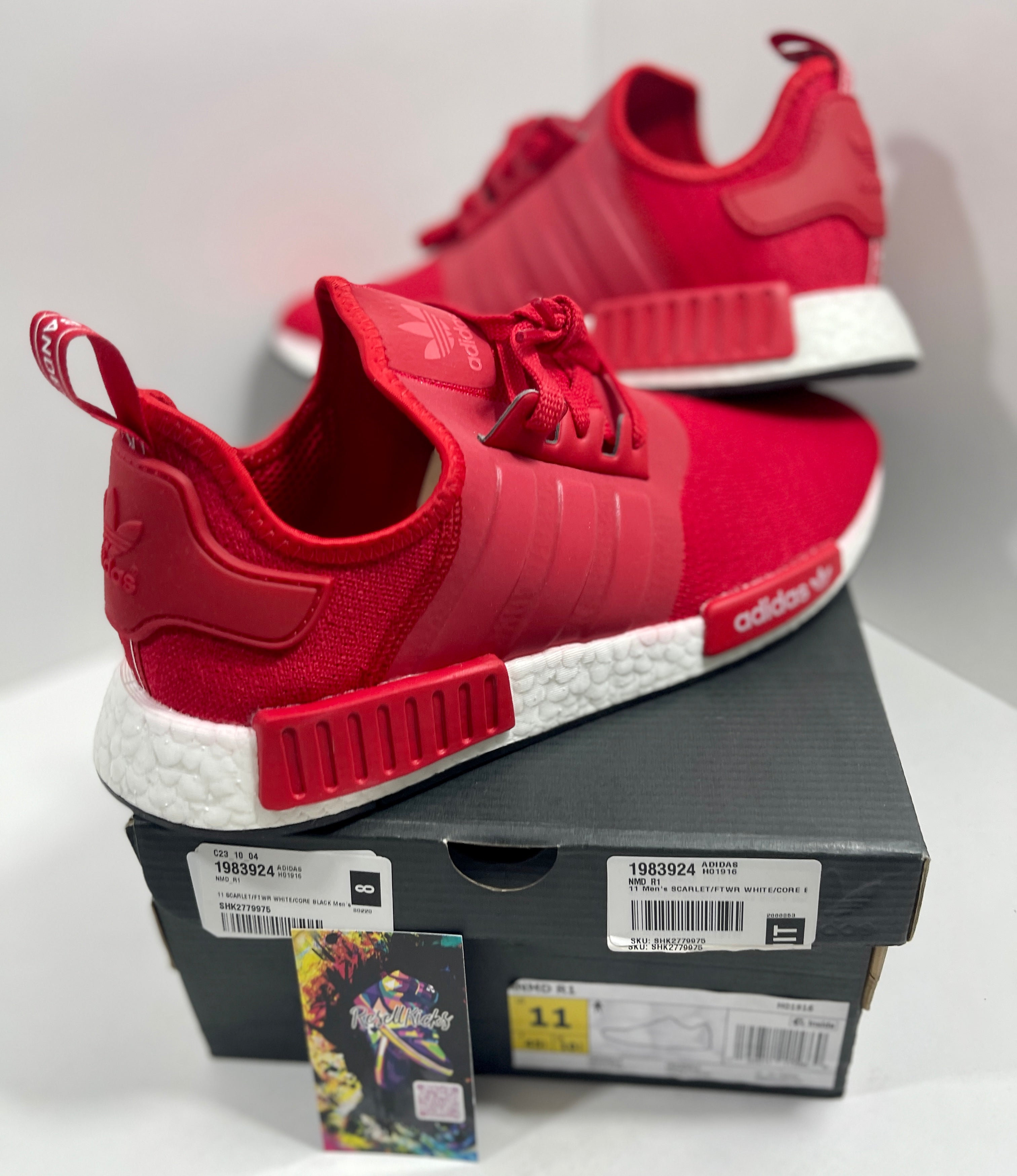 NEW SIZE 11 MENS - ADIDAS NMD_R1 "SCARLET" 2021