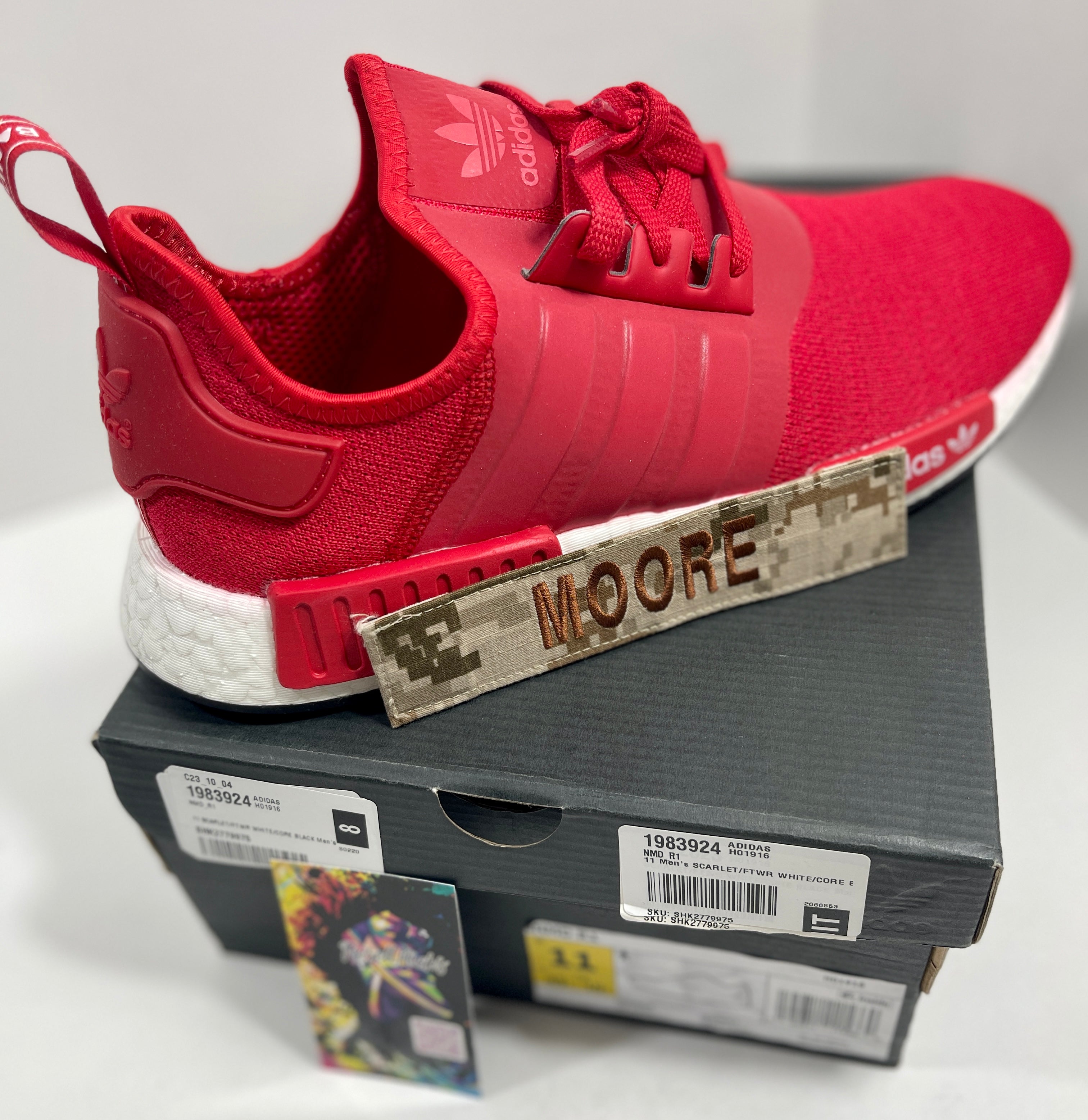 NEW SIZE 11 MENS - ADIDAS NMD_R1 "SCARLET" 2021