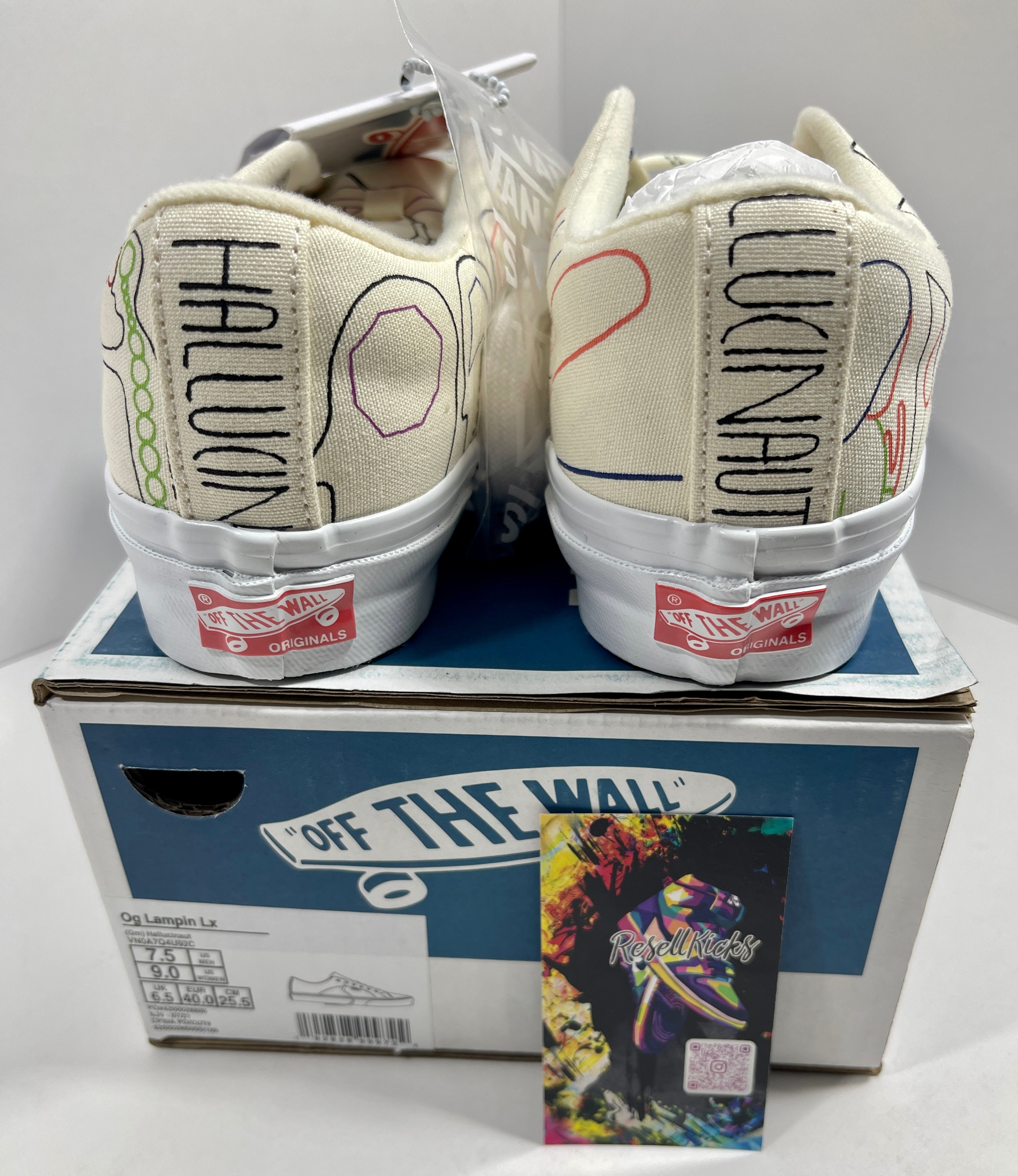 NEW SIZE 7.5 MENS - VANS VAULT OG LAMPKIN LX "GEOFF MCFETRIDGE HALLUCINAUT" 2021