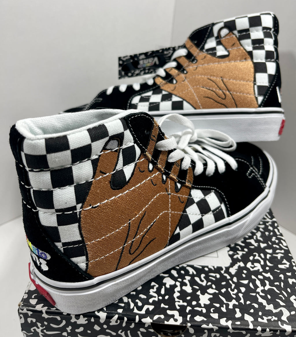 NEW SIZE 8 MENS - VANS VAULT UA SK8-HI VR3 LX "IMRAN POTATO CHECKERBOARD" 2022