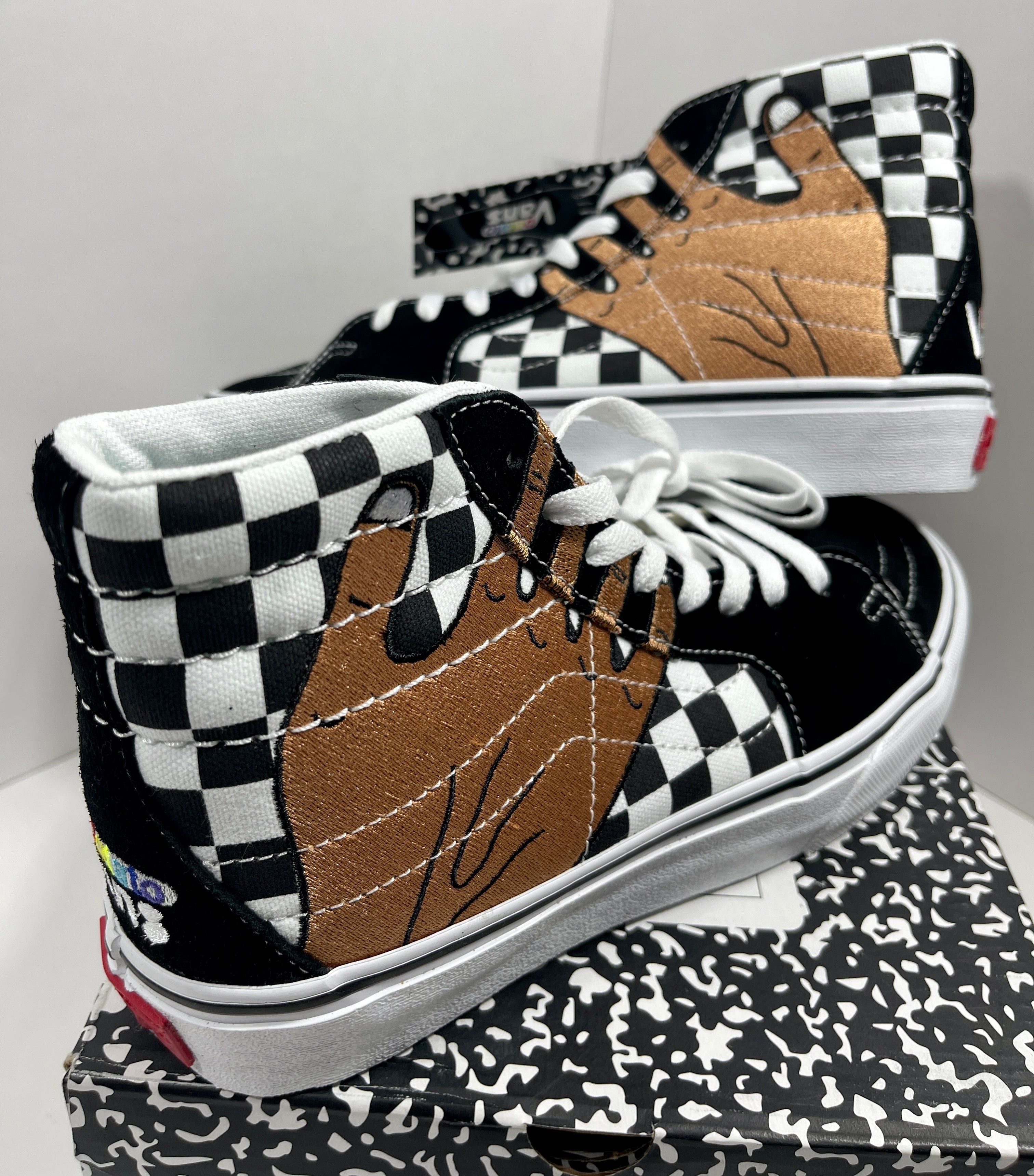 NEW SIZE 8 MENS - VANS VAULT UA SK8-HI VR3 LX "IMRAN POTATO CHECKERBOARD" 2022