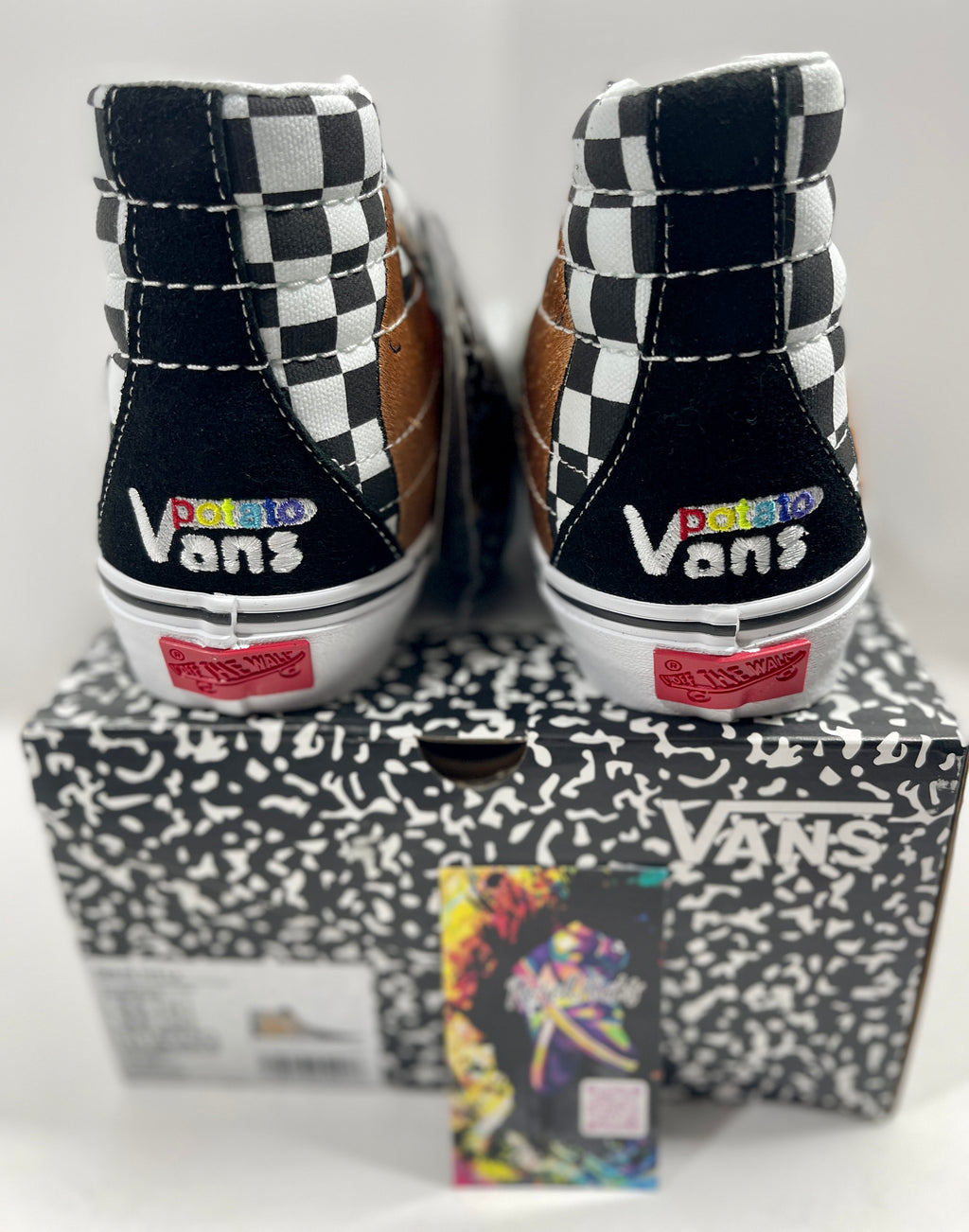 NEW SIZE 8 MENS - VANS VAULT UA SK8-HI VR3 LX "IMRAN POTATO CHECKERBOARD" 2022